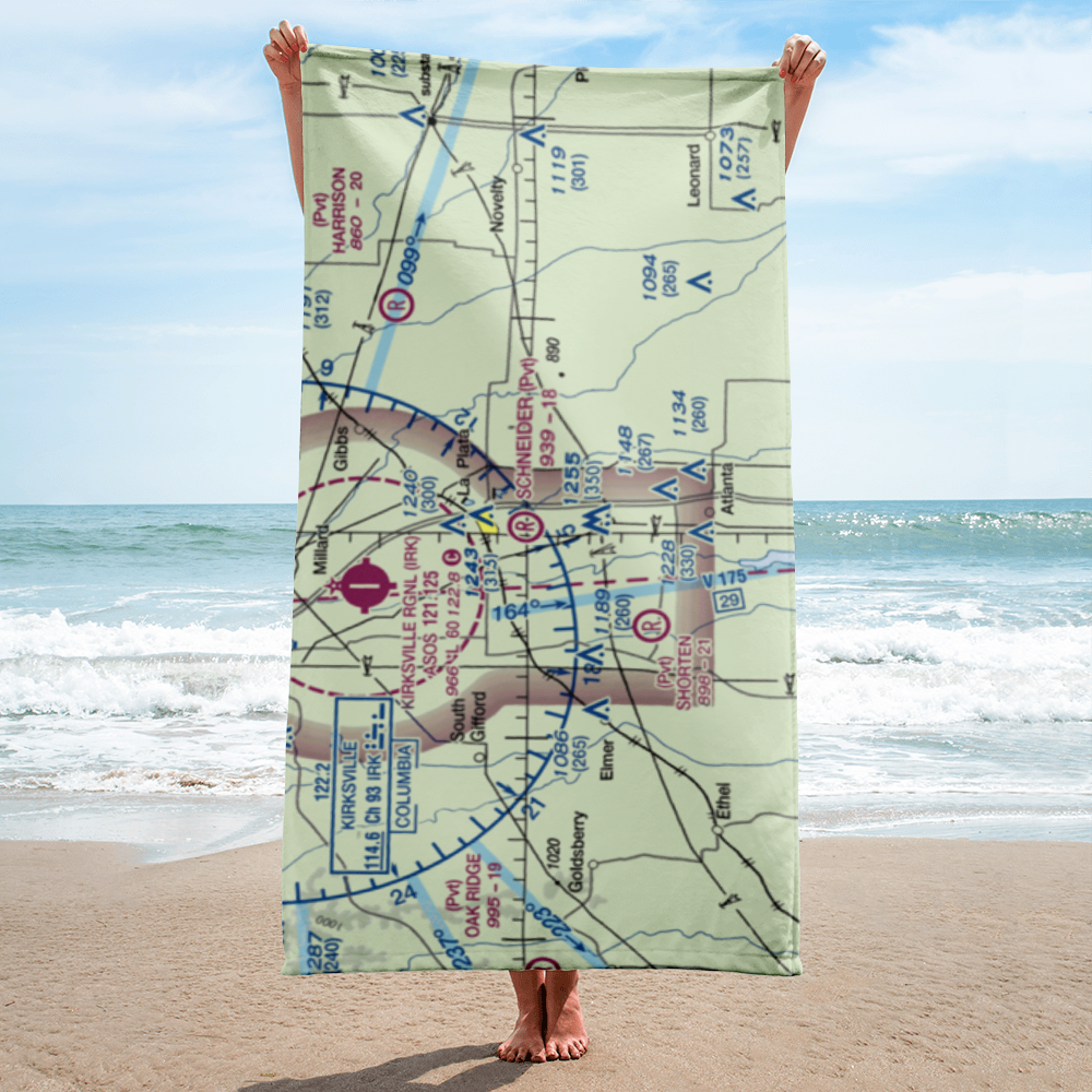 Schneider Field (4MO3) VFR Sectional Towel 