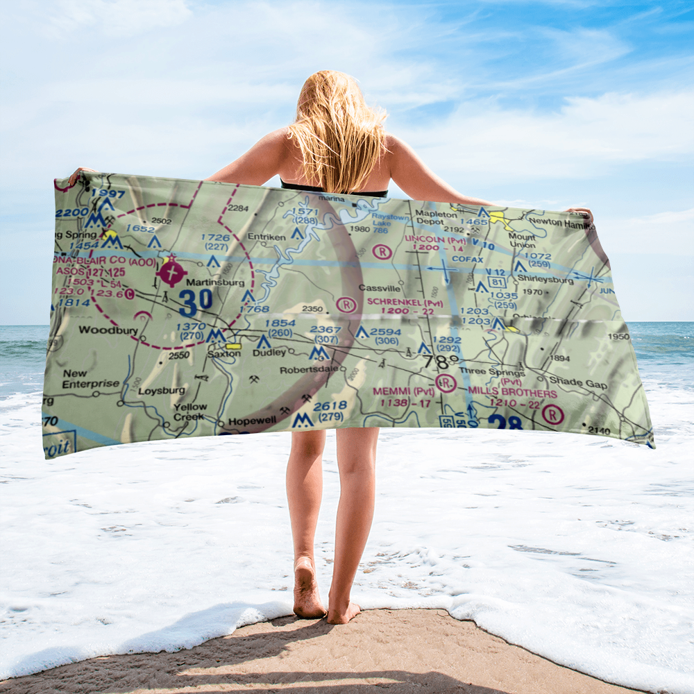 Schrenkel Airport (PN30) VFR Sectional Towel 