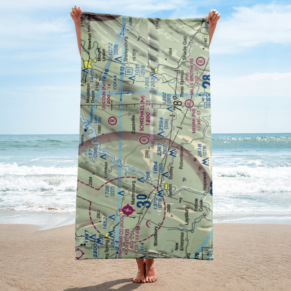 Schrenkel Airport (PN30) VFR Sectional Towel 