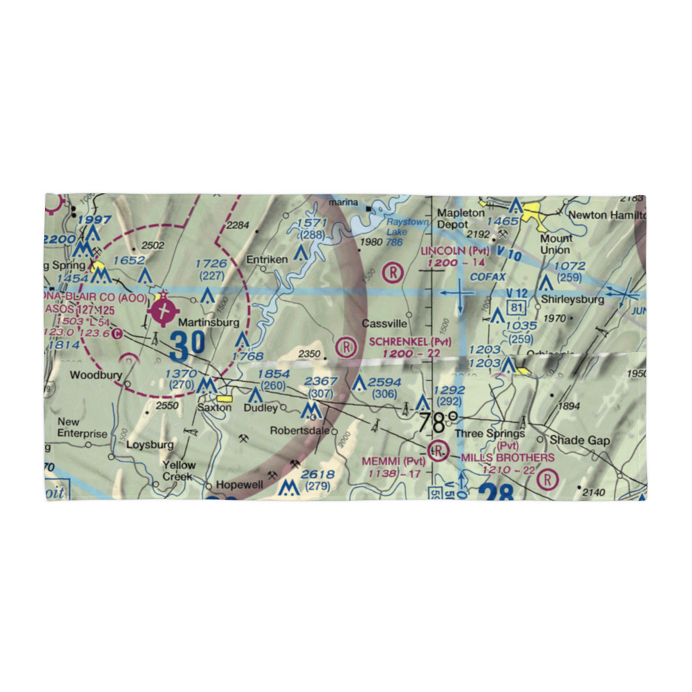 Schrenkel Airport (PN30) VFR Sectional Towel 