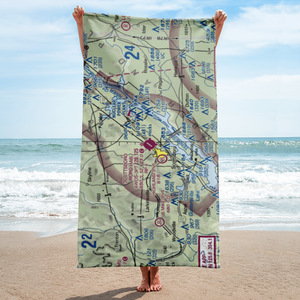 Scottsboro Municipal Word Field (4A6) VFR Sectional Towel