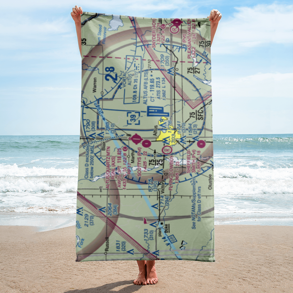 Scottys Field (OK82) VFR Sectional Towel 