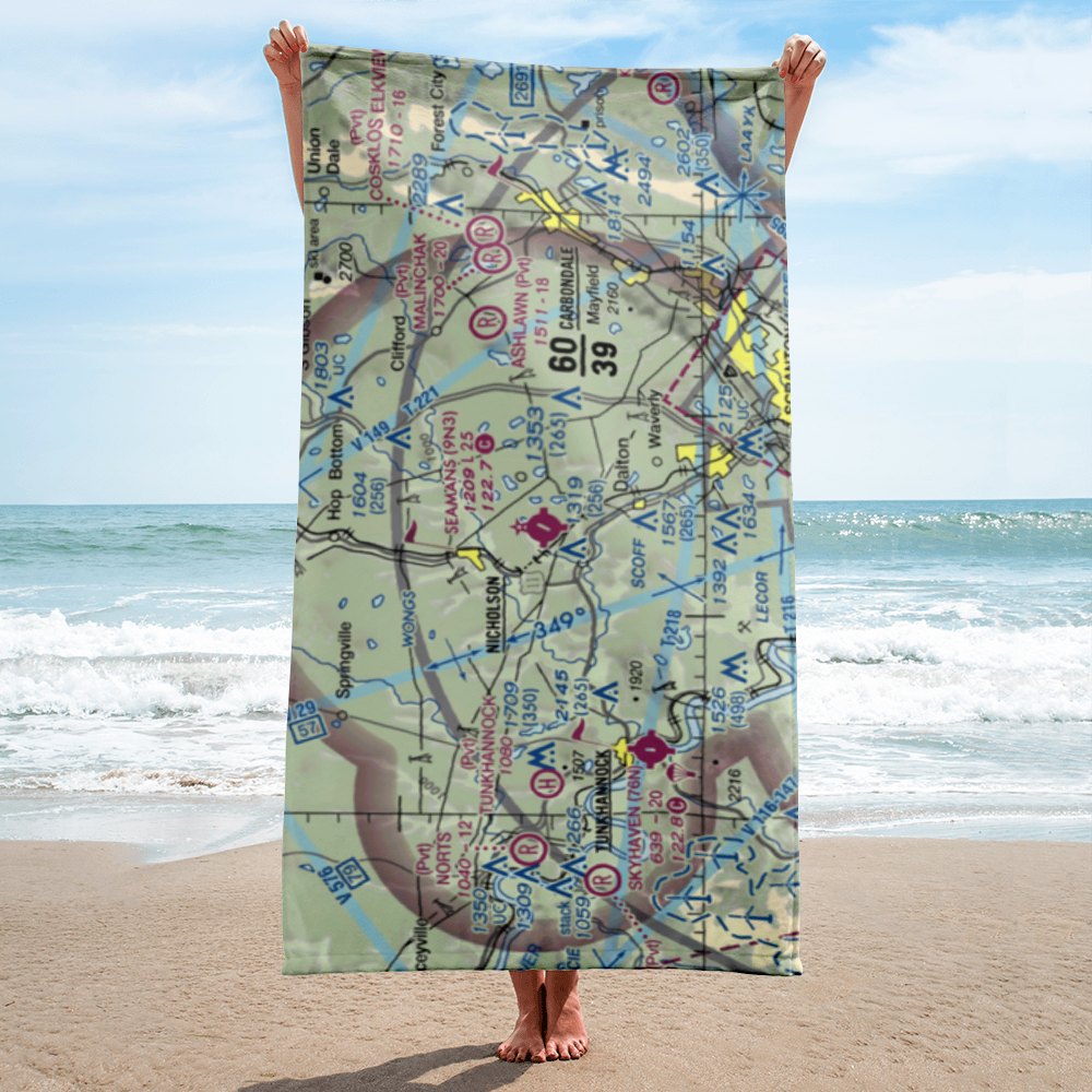 Seamans Field (9N3) VFR Sectional Towel 