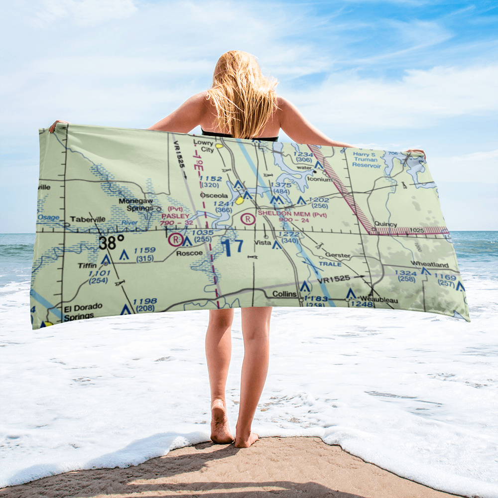 Sean D Sheldon Memorial Airfield (23MU) VFR Sectional Towel 