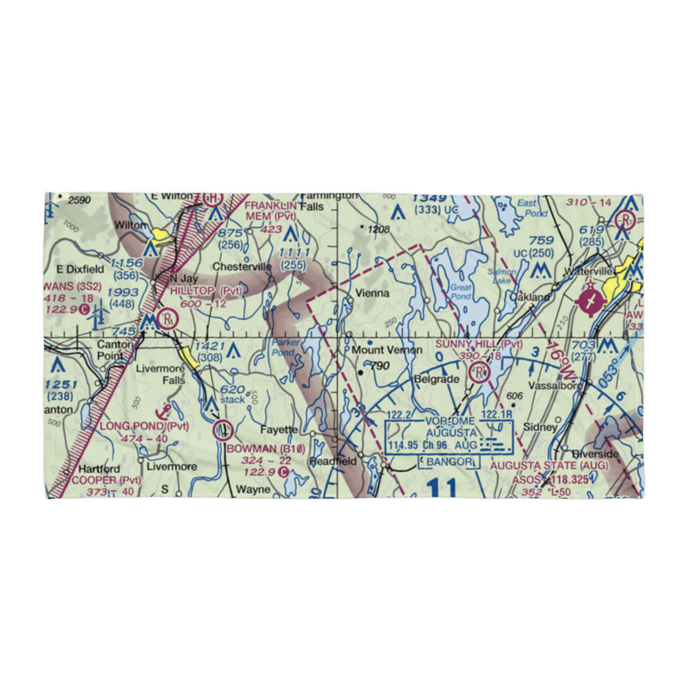 Seven G S Seaplane Base (75B) VFR Sectional Towel 