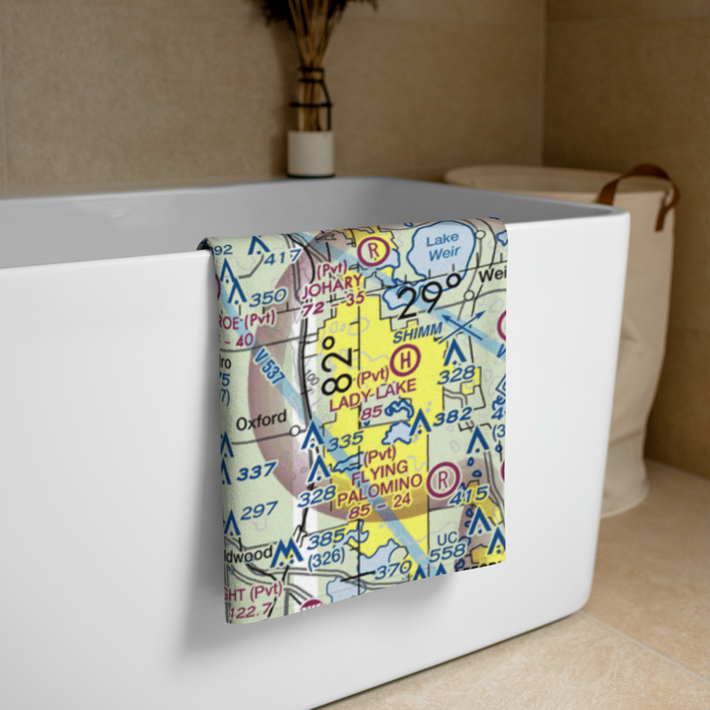 Seven Springs Ranch Airport (FL76) VFR Sectional Towel 