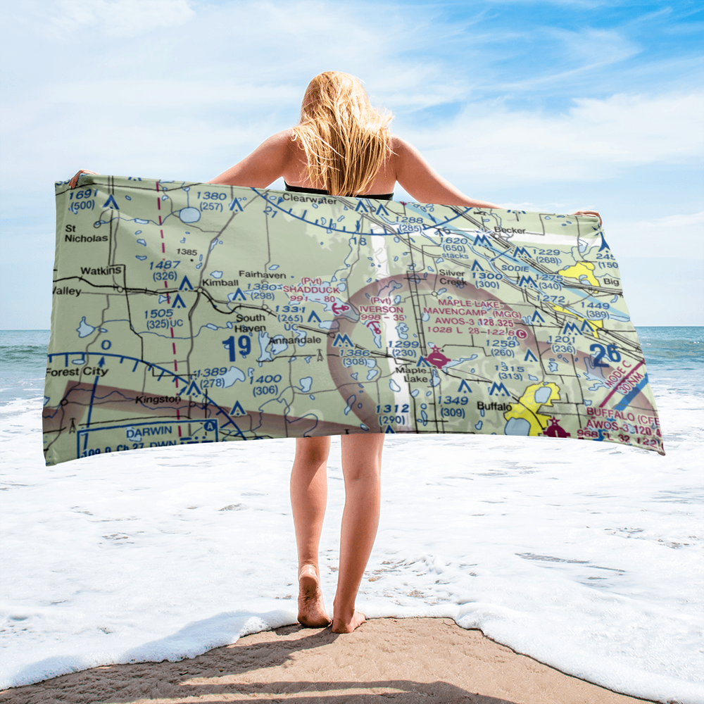 Shadduck Seaplane Base (3MN0) VFR Sectional Towel 