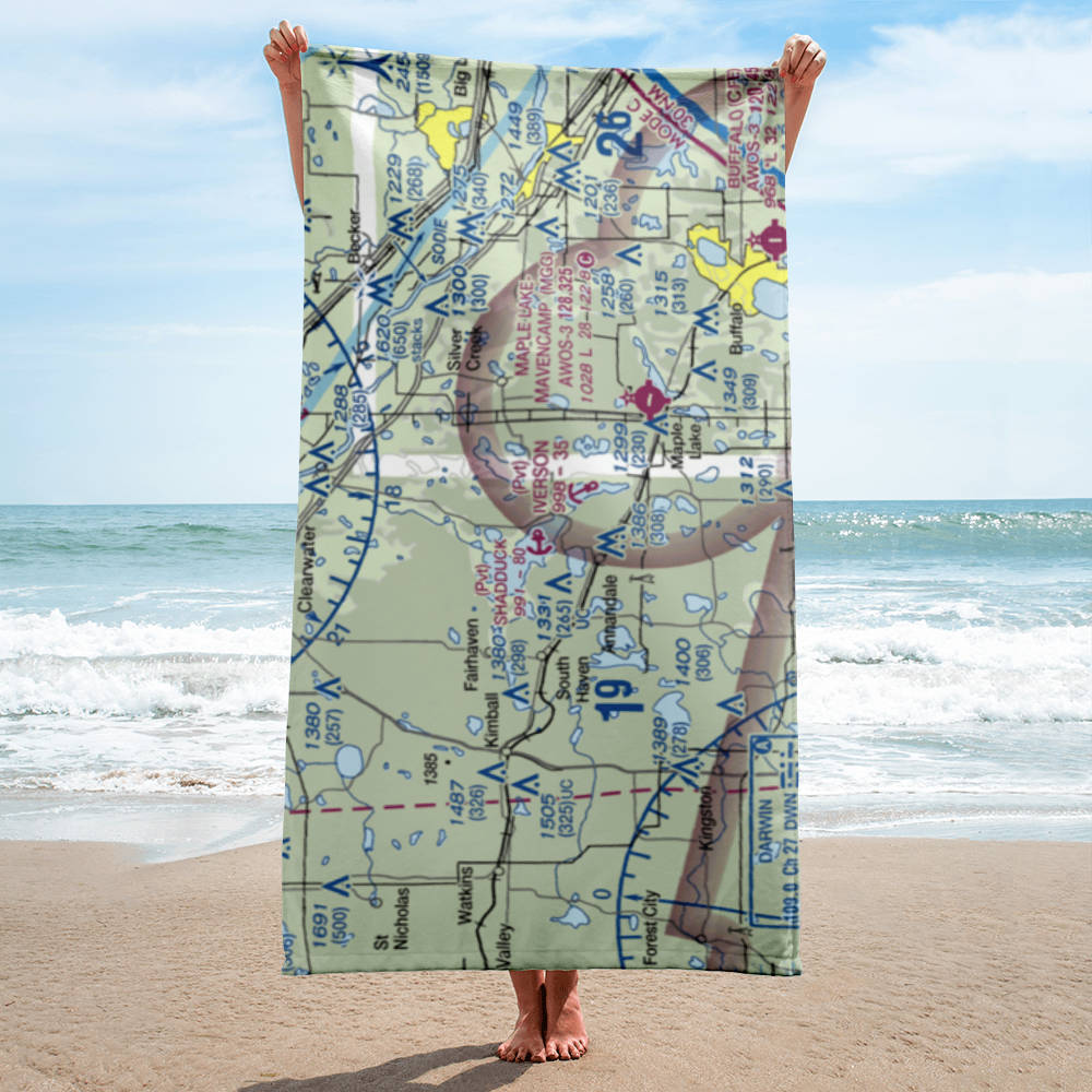 Shadduck Seaplane Base (3MN0) VFR Sectional Towel 
