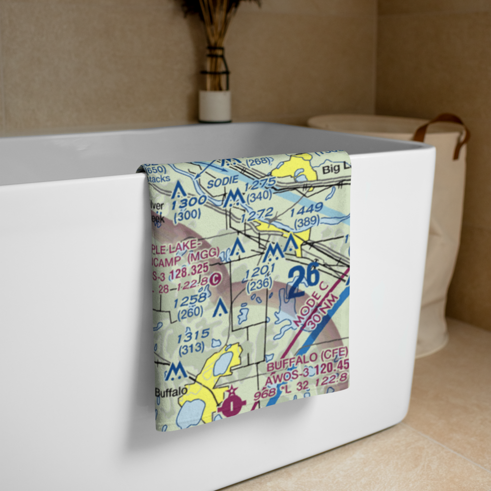 Shadduck Seaplane Base (3MN0) VFR Sectional Towel 