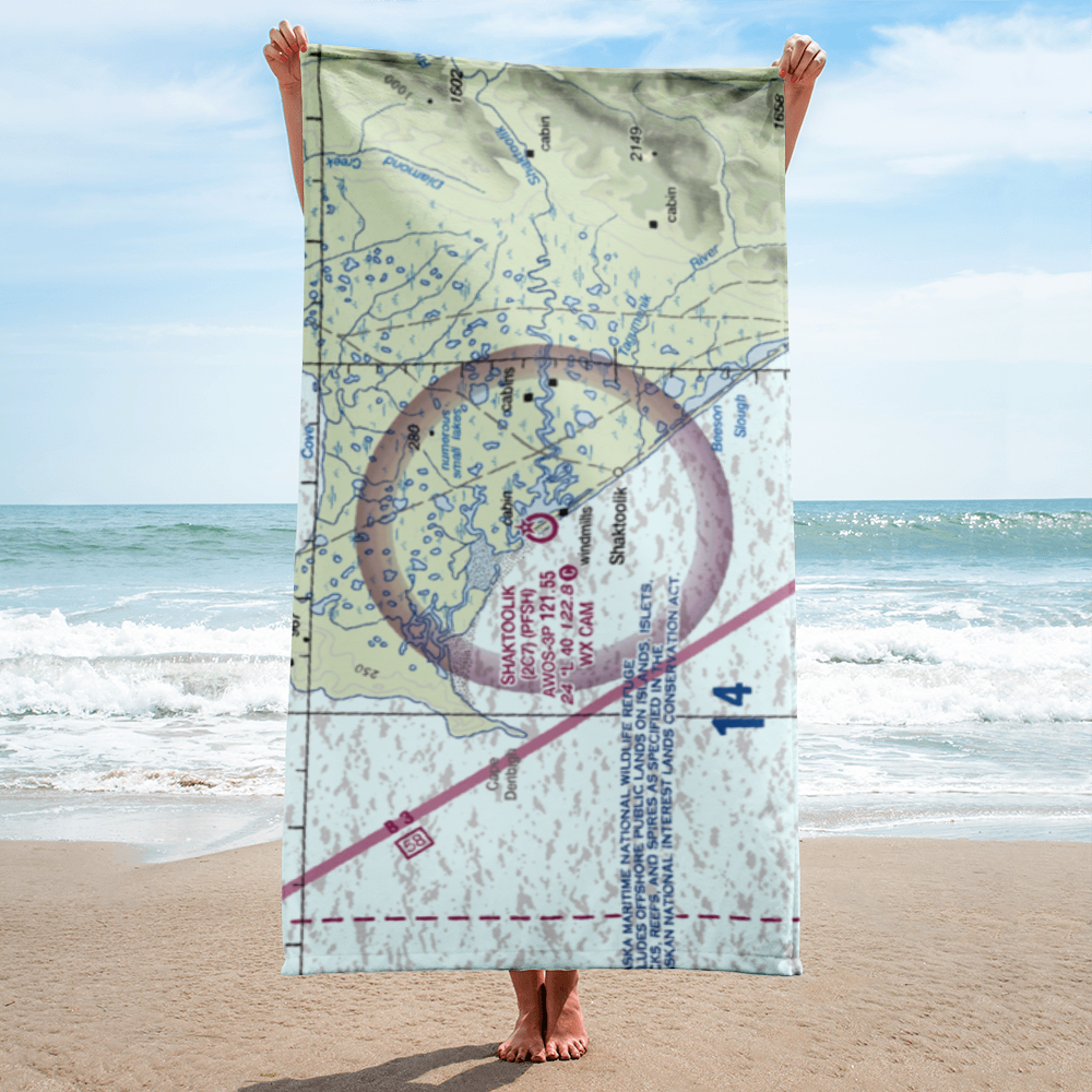 Shaktoolik Airport (2C7) VFR Sectional Towel 
