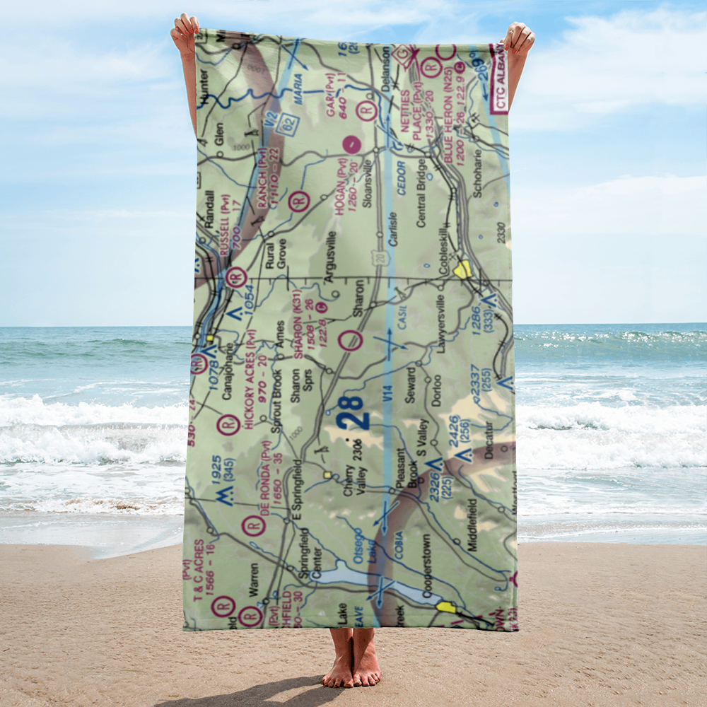 Sharon Airport (K31) VFR Sectional Towel 