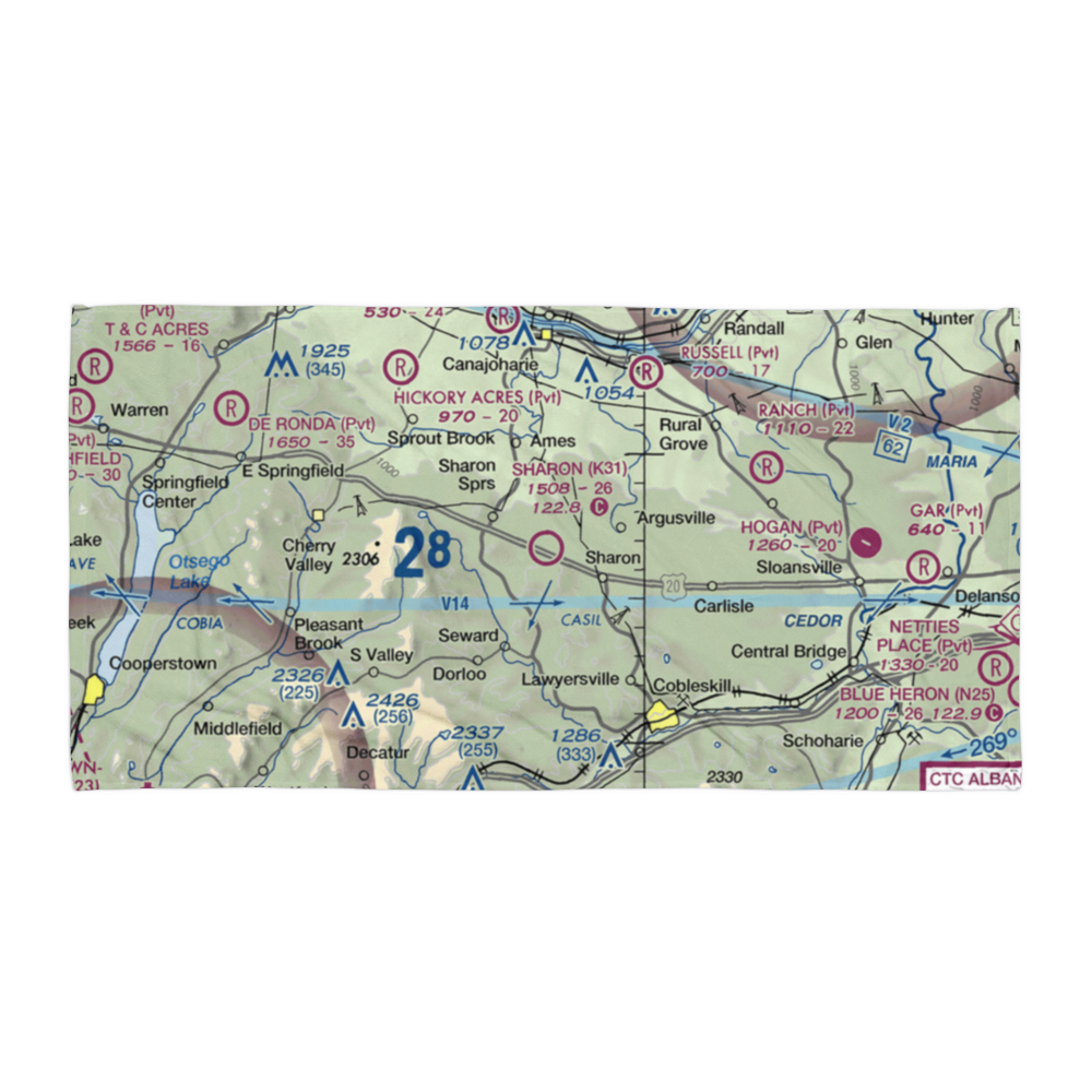 Sharon Airport (K31) VFR Sectional Towel 