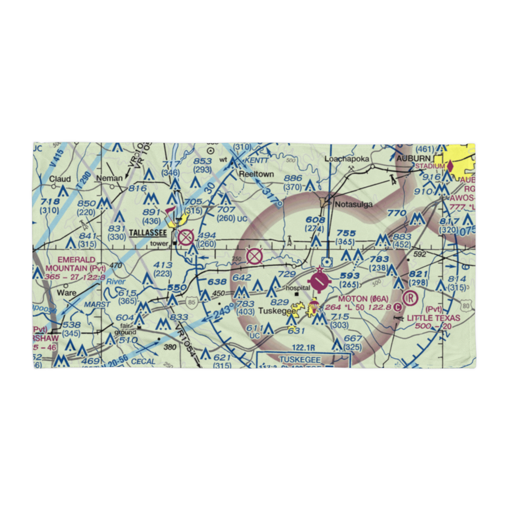 Sharpe Field (TGE) VFR Sectional Towel 