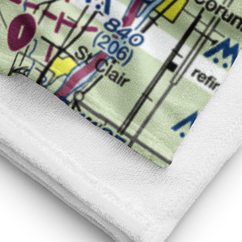 Sharpe's Strip (2E2) VFR Sectional Towel 