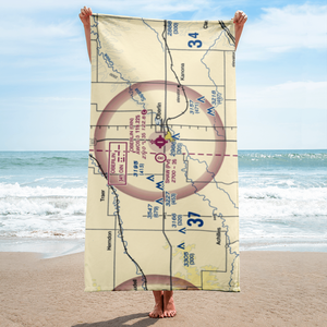 Shaw Aerial Spraying Airport (7KS8) VFR Sectional Towel