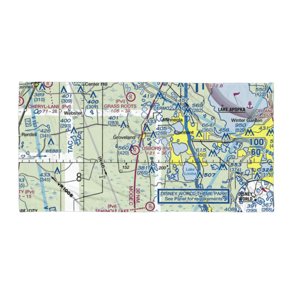 Sheets Airport (FA42) VFR Sectional Towel 