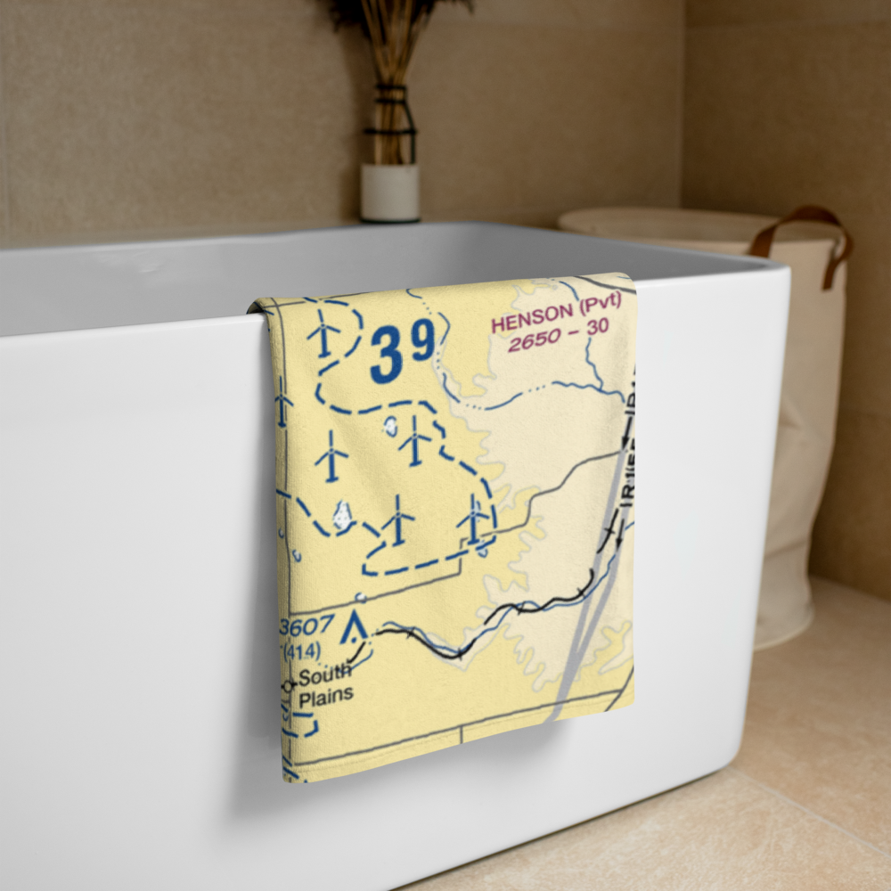 Sherman Farm Air Airport (US-0993) VFR Sectional Towel 