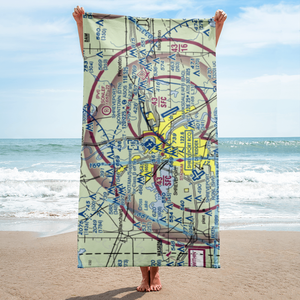 Shreveport Downtown Airport (DTN) VFR Sectional Towel