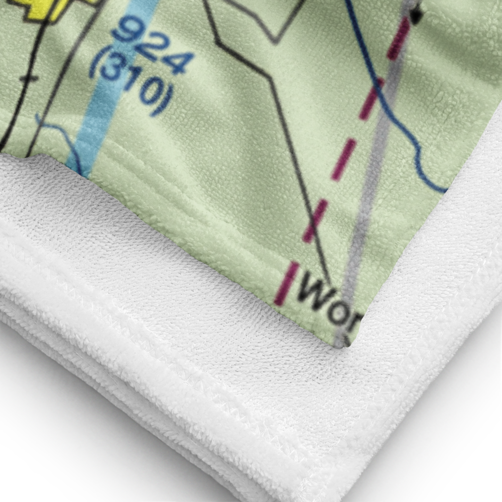 Shure Airport (IN57) VFR Sectional Towel 