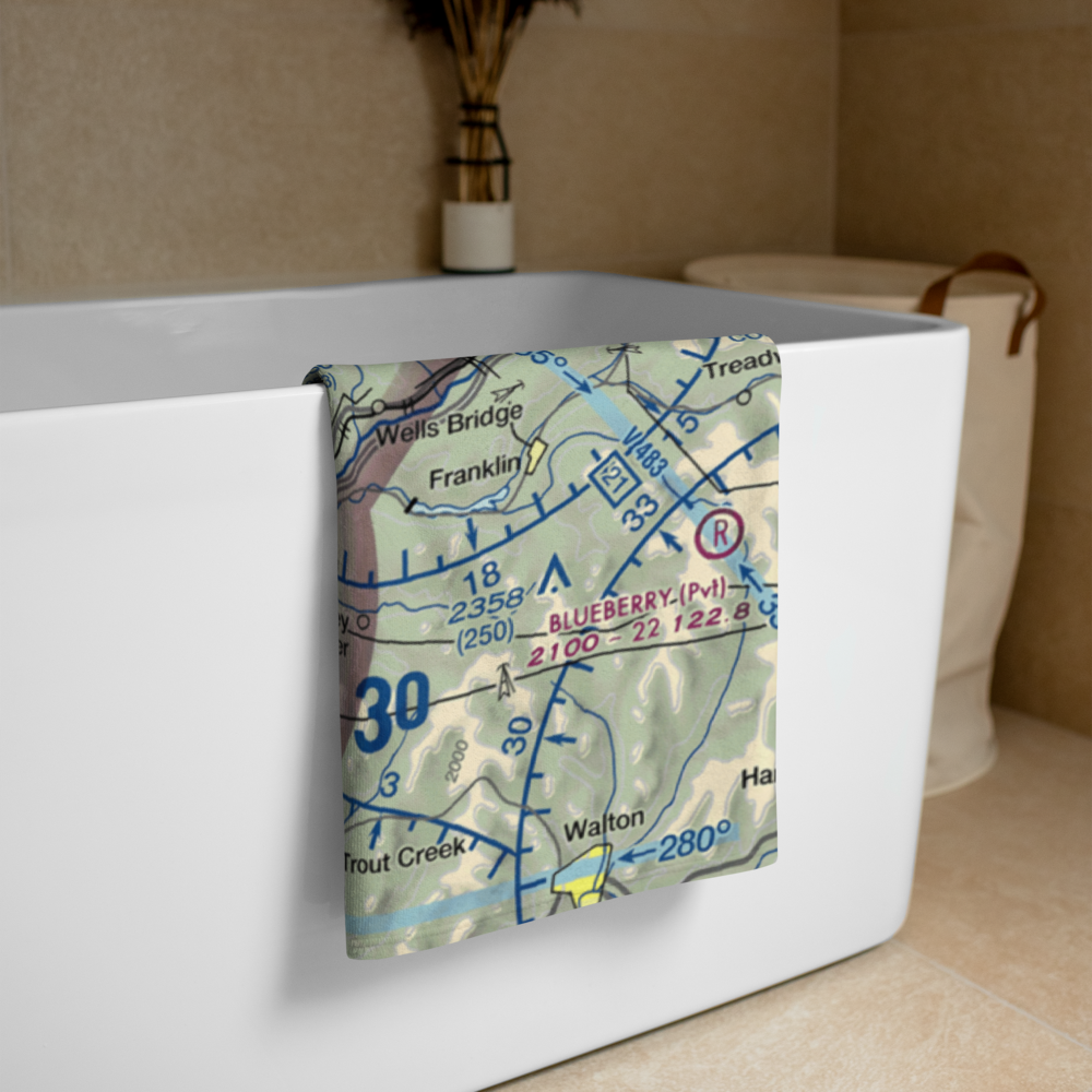 Sidney Municipal Airport (N23) VFR Sectional Towel 