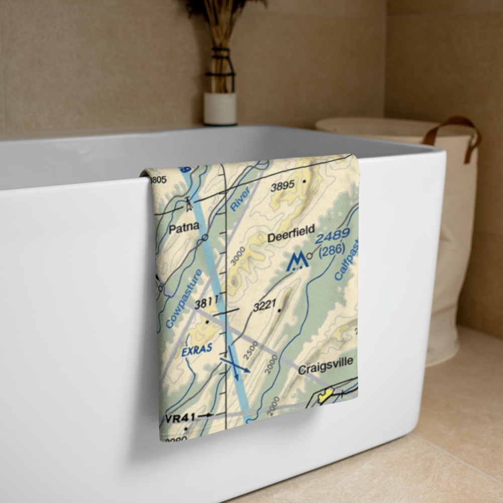 Singleton Airport (97VA) VFR Sectional Towel 