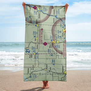 Sioux Center Municipal Airport (SOY) VFR Sectional Towel