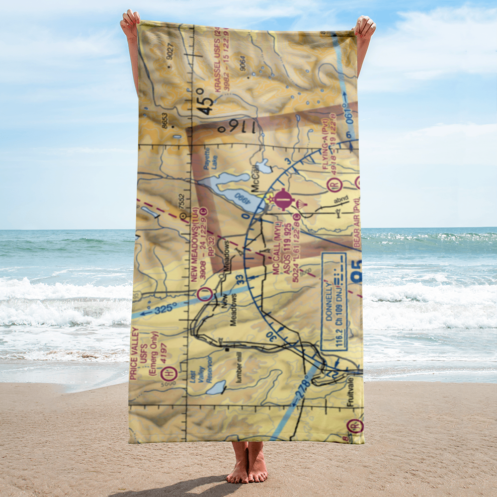 Ski Valley Airport (US-0009) VFR Sectional Towel 