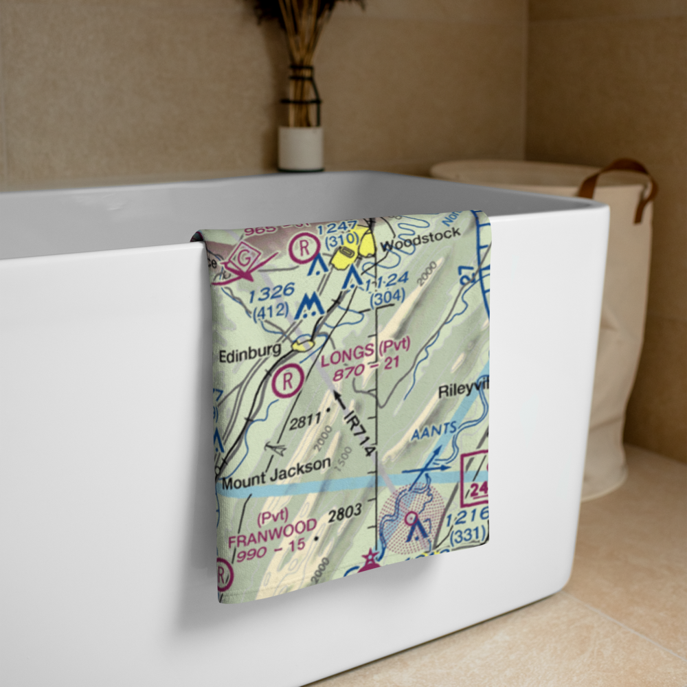 Sky Bryce Airport (VG18) VFR Sectional Towel 