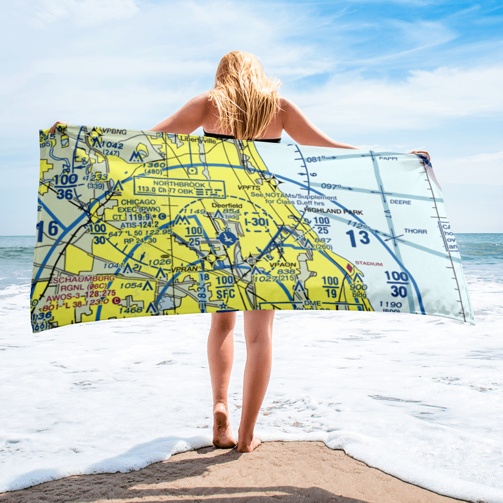 Sky Harbor Airport (OBK) VFR Sectional Towel 