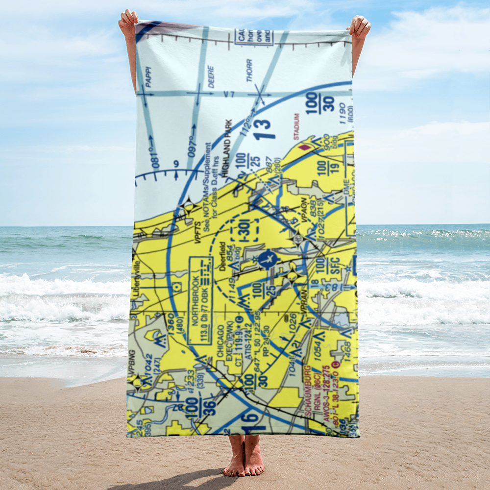 Sky Harbor Airport (OBK) VFR Sectional Towel 