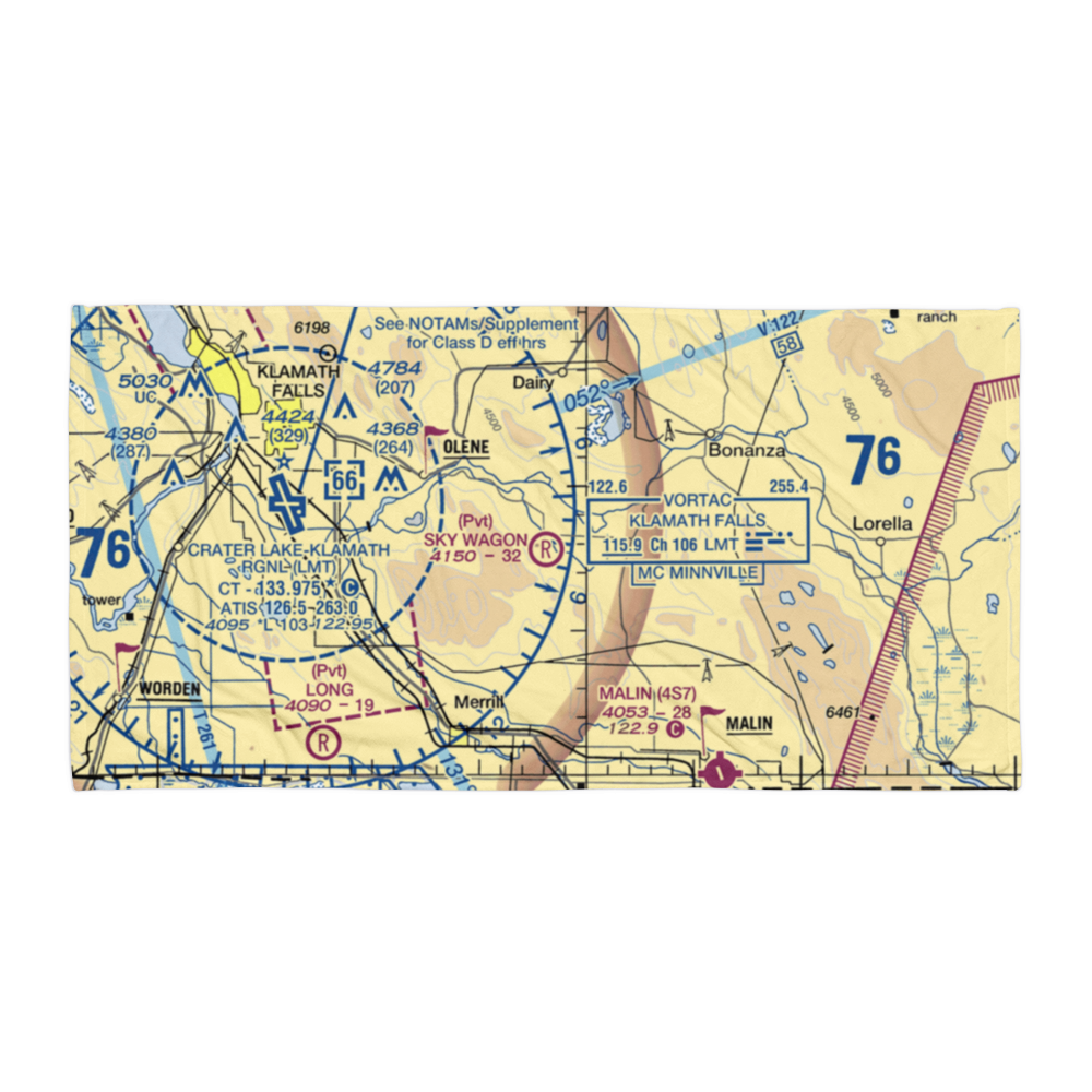 Sky Wagon Ranch Airport (6OG3) VFR Sectional Towel 