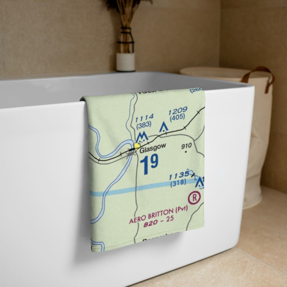 Slater Memorial Airport (9K5) VFR Sectional Towel 