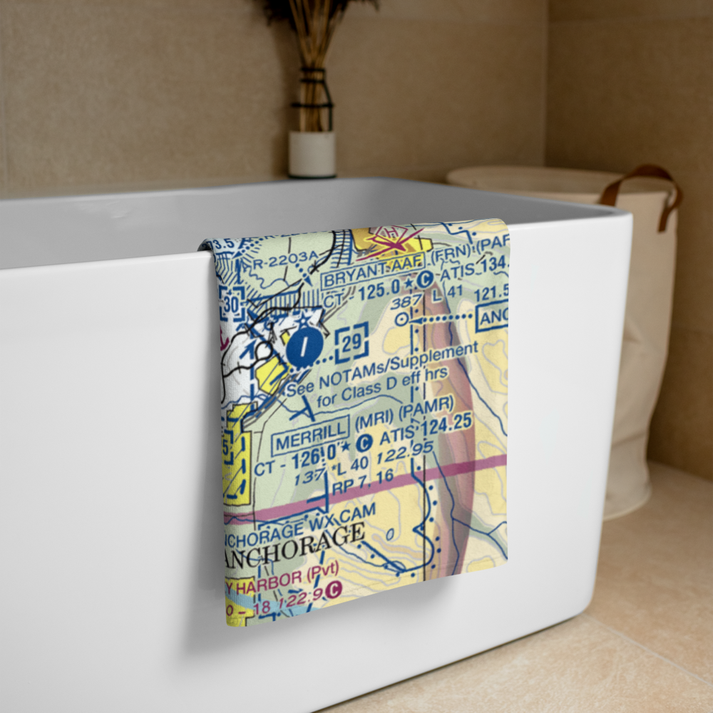 Sleepers Strip (6AK2) VFR Sectional Towel 