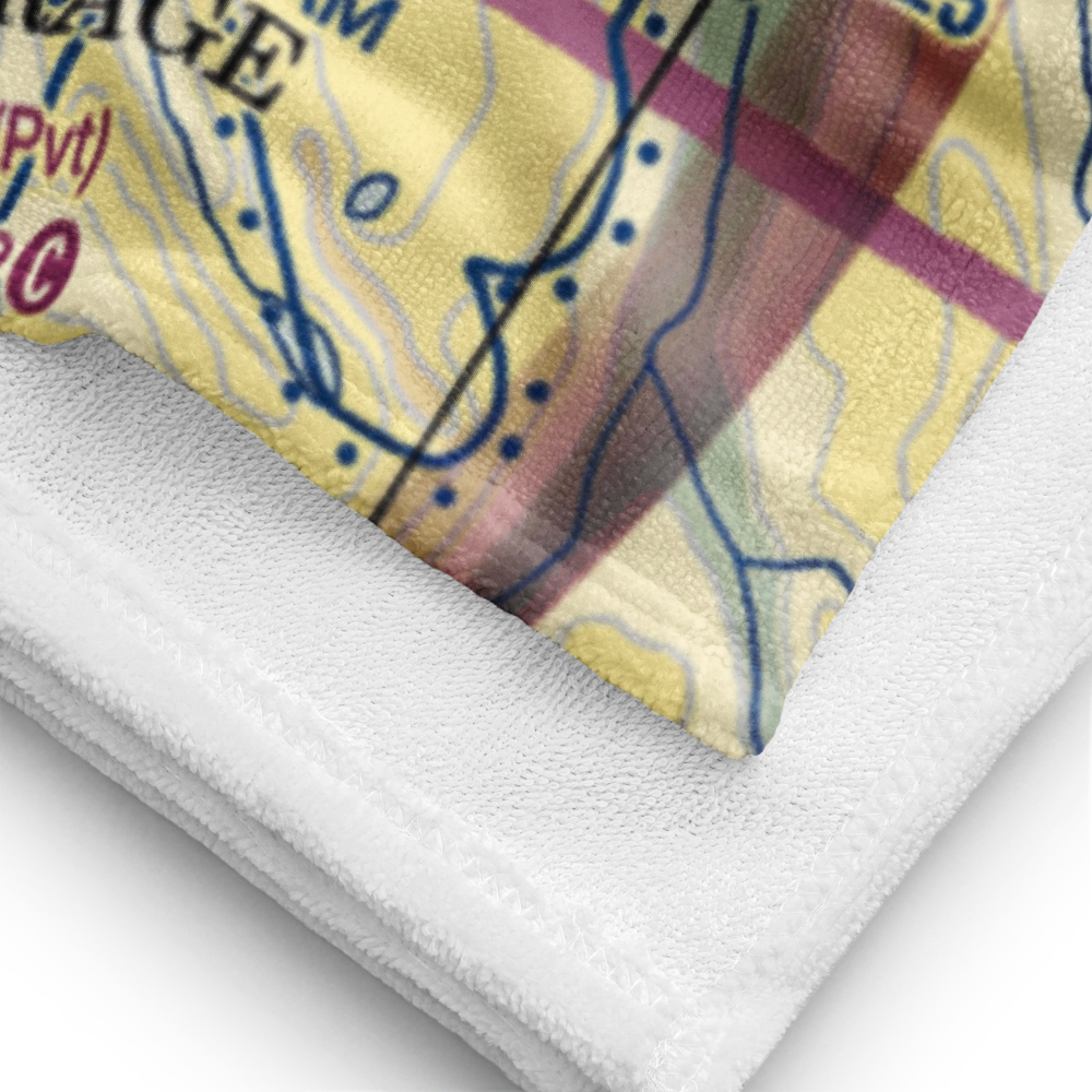 Sleepers Strip (6AK2) VFR Sectional Towel 