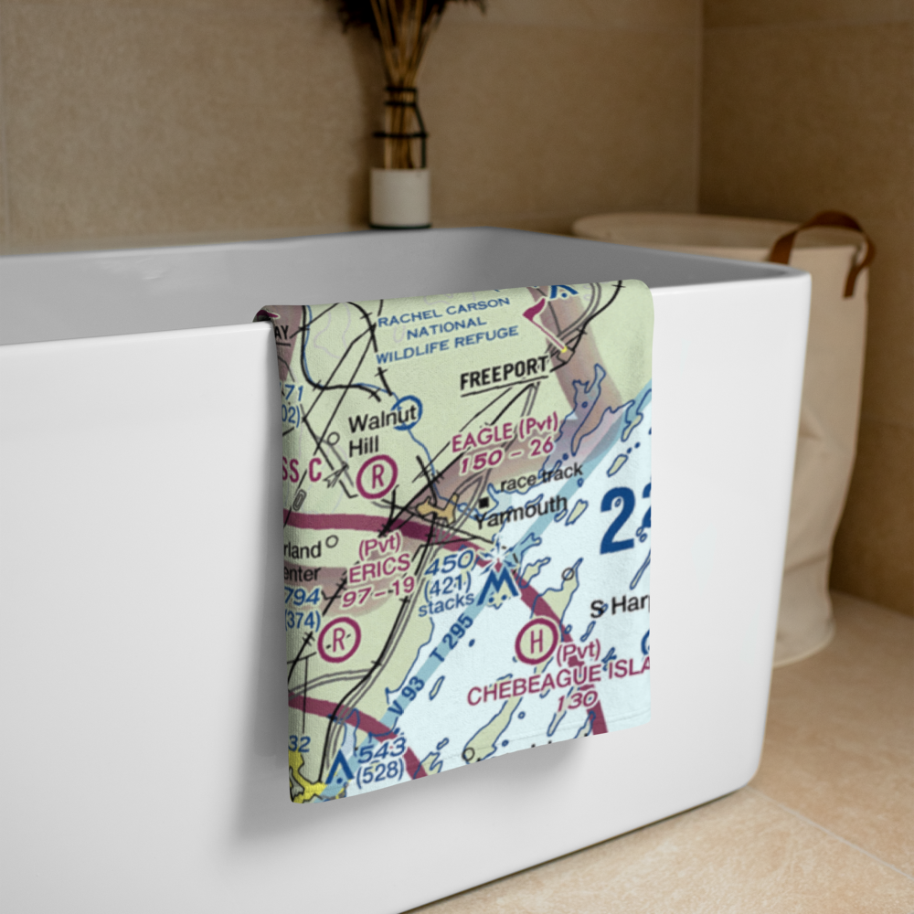 Slip Knot Landing Airport (24ME) VFR Sectional Towel 