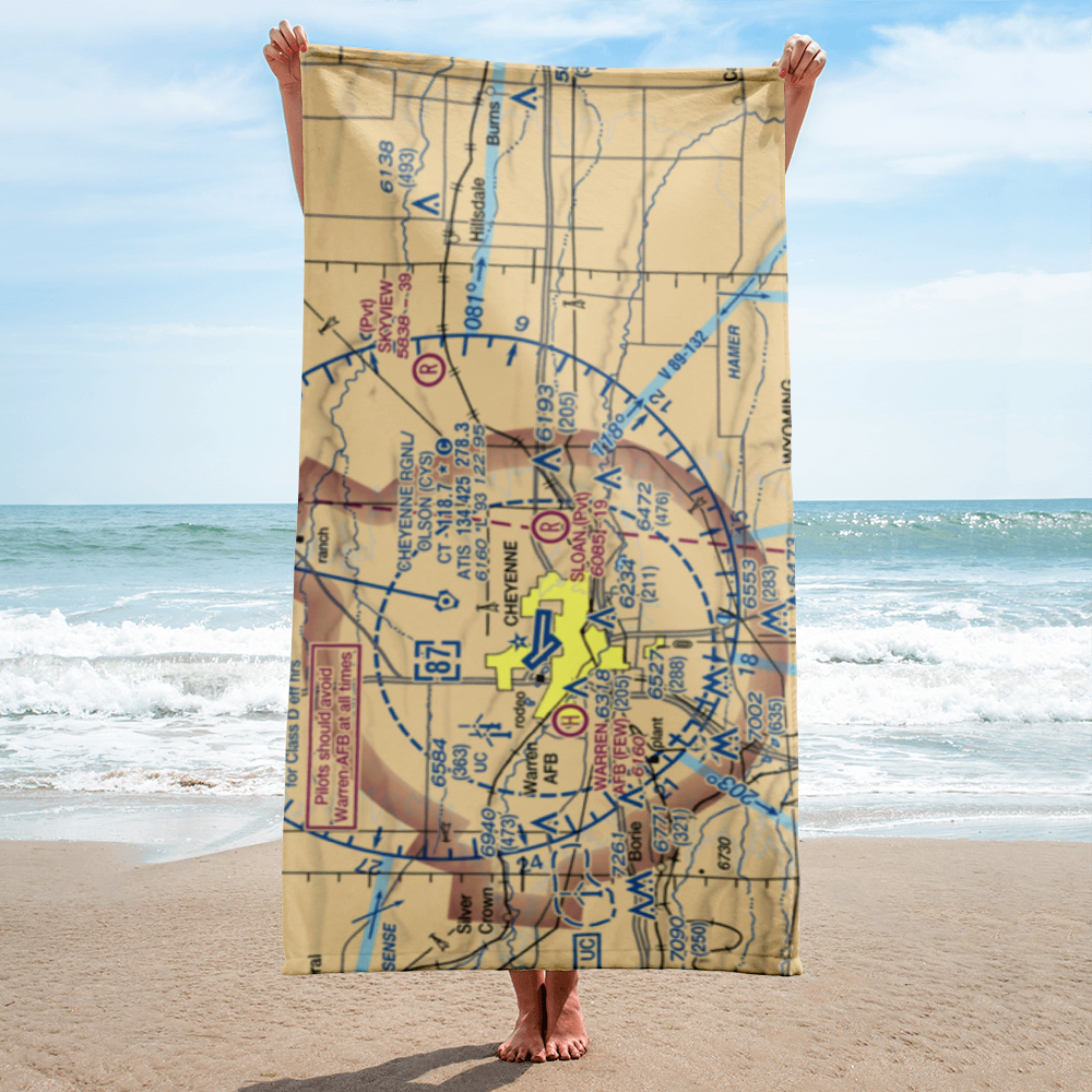 Sloan Airport (WY45) VFR Sectional Towel 