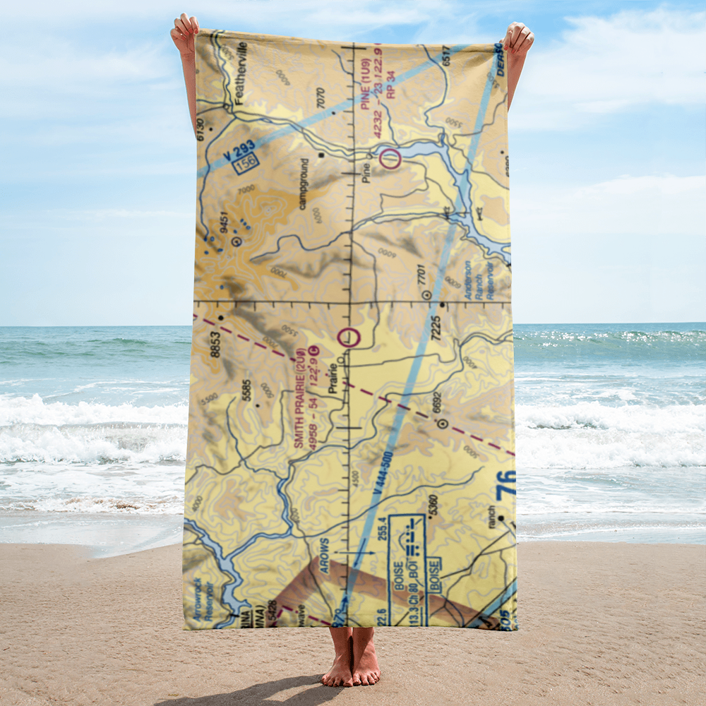 Smith Prairie Airport (2U0) VFR Sectional Towel 