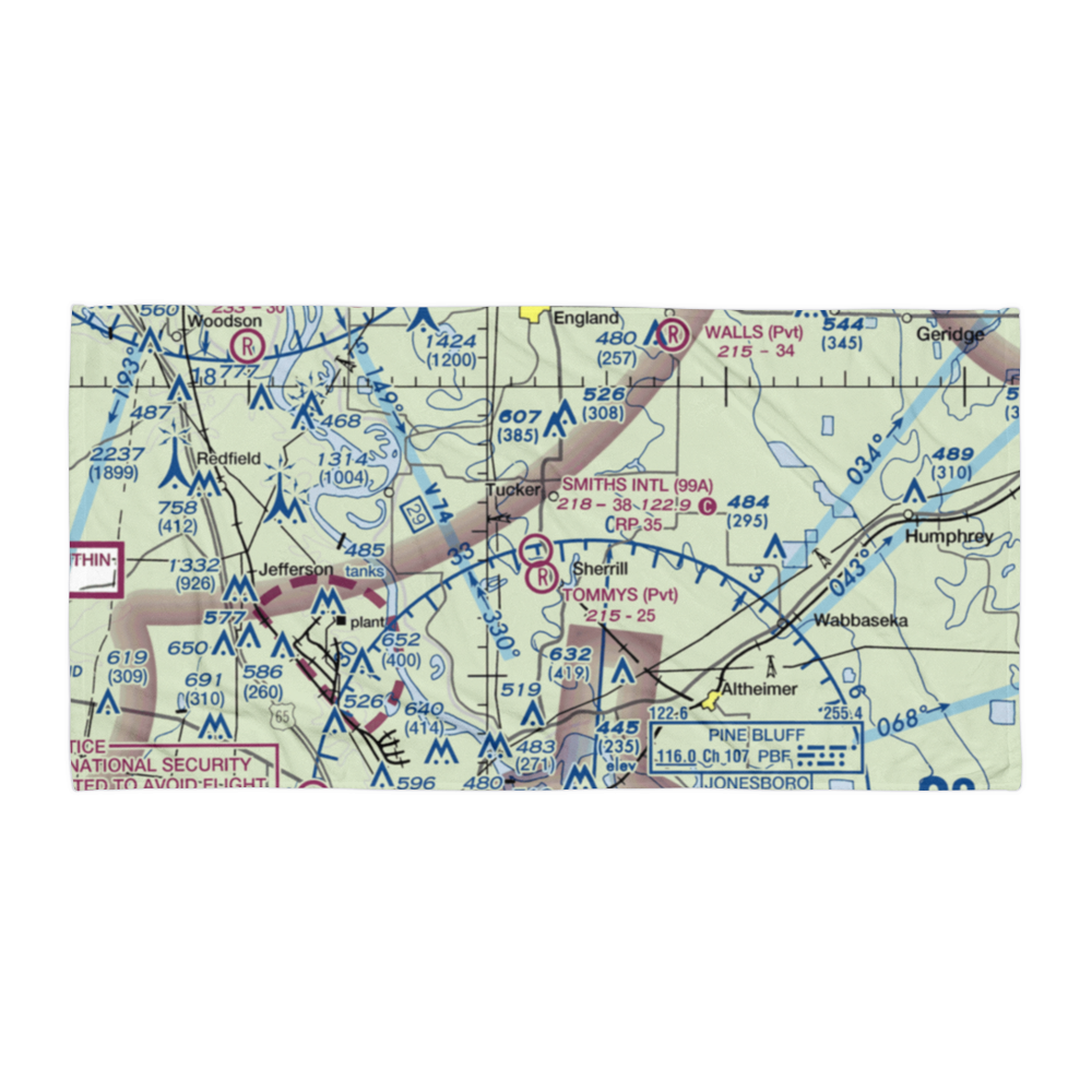 Smith's International Airport (99A) VFR Sectional Towel 