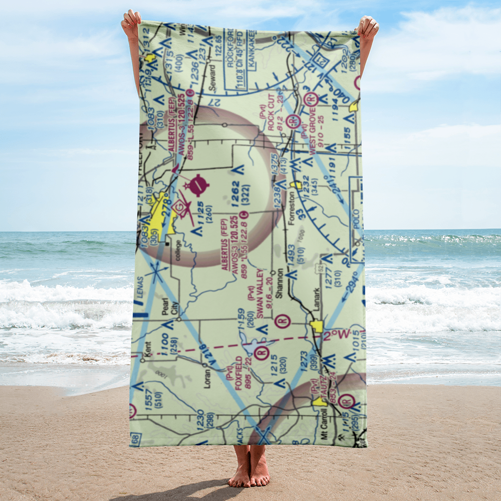 Sneek Airport (2IL0) VFR Sectional Towel 