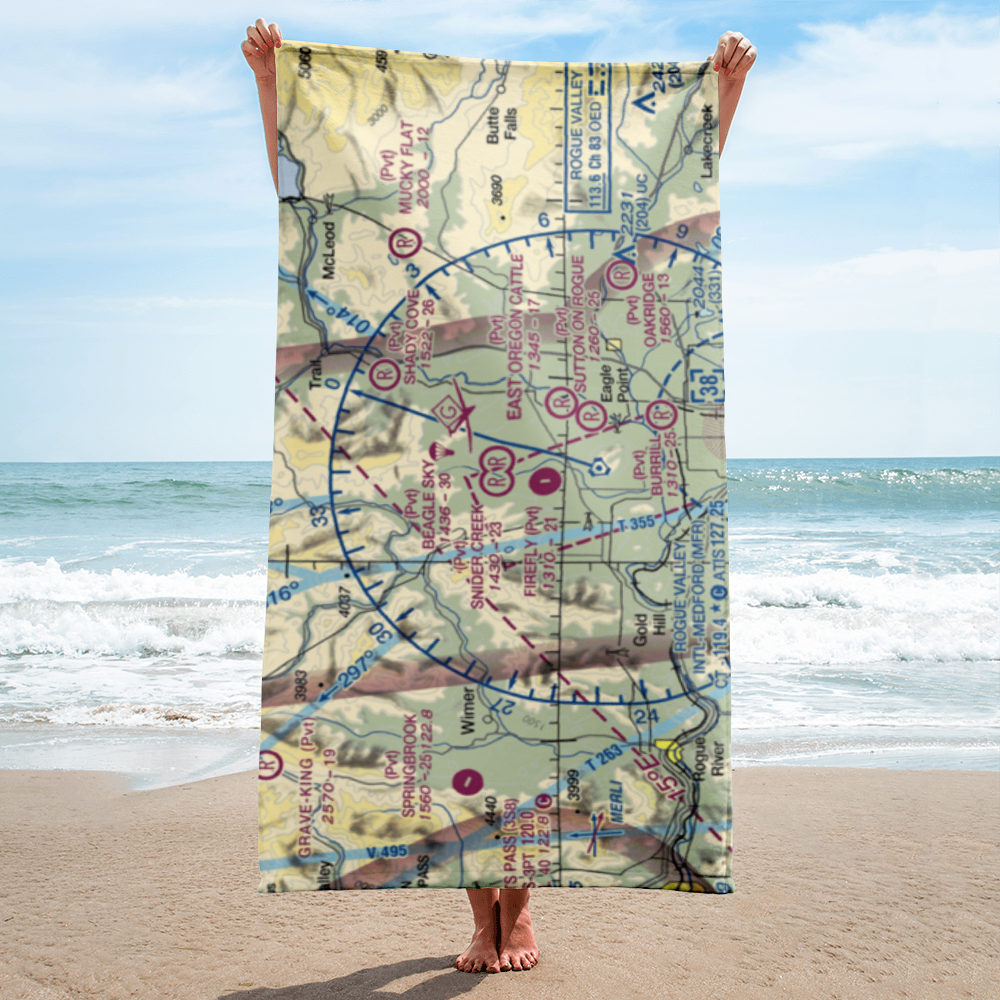 Snider Creek Airport (OR06) VFR Sectional Towel 