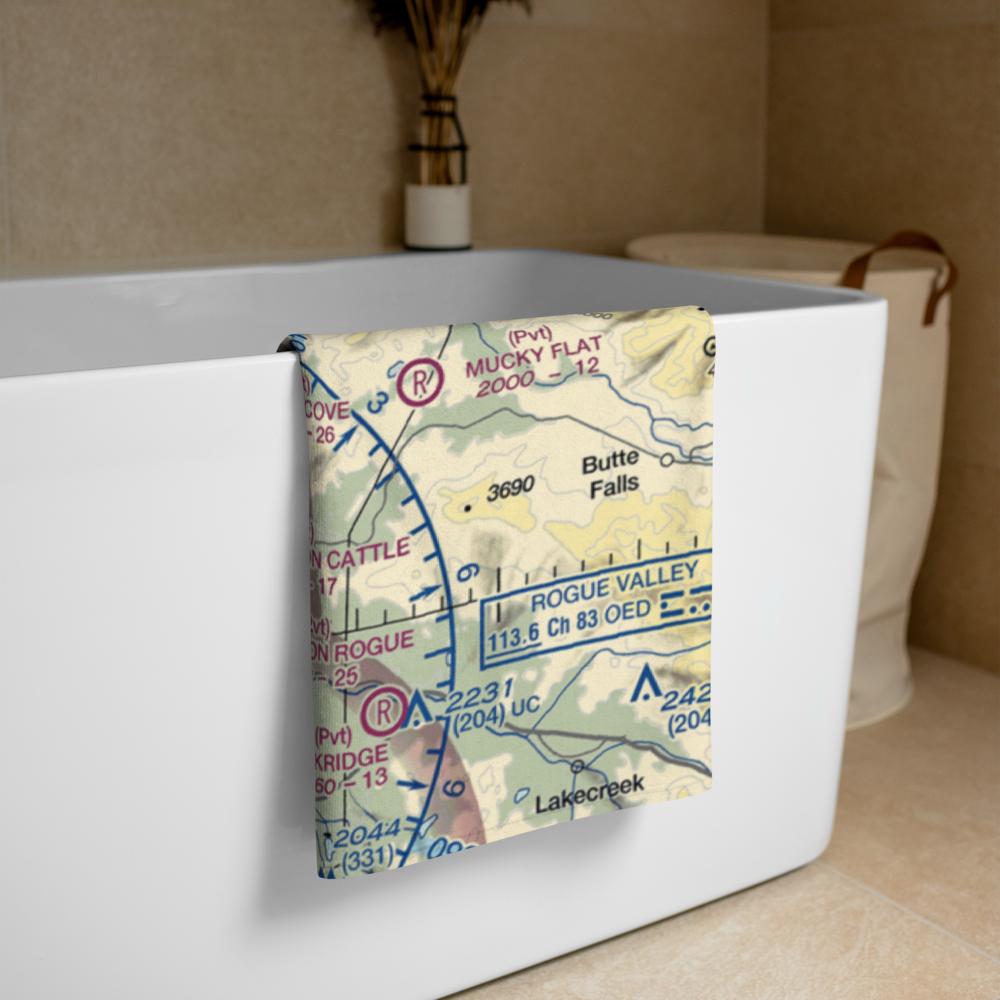 Snider Creek Airport (OR06) VFR Sectional Towel 