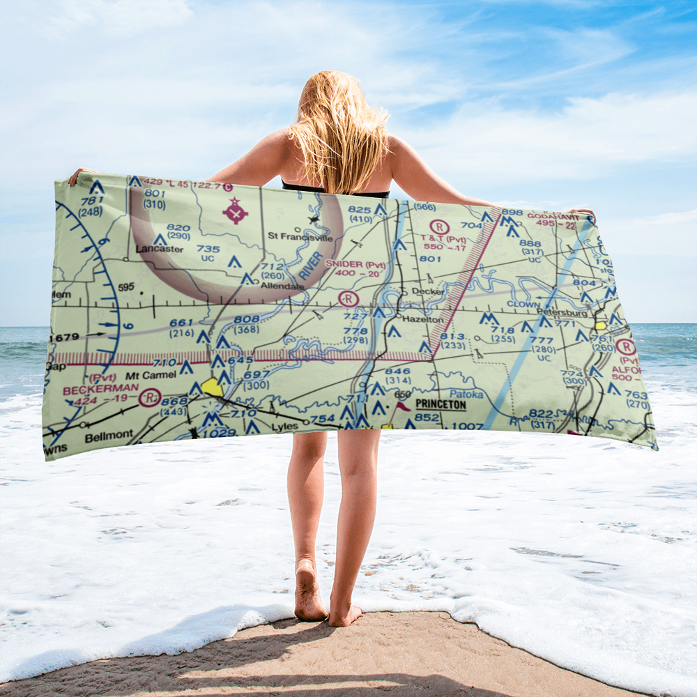 Snider Field (0IN1) VFR Sectional Towel 