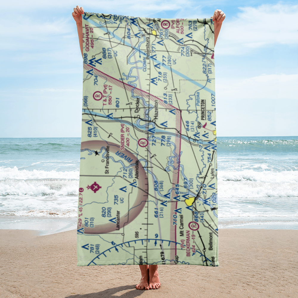 Snider Field (0IN1) VFR Sectional Towel 