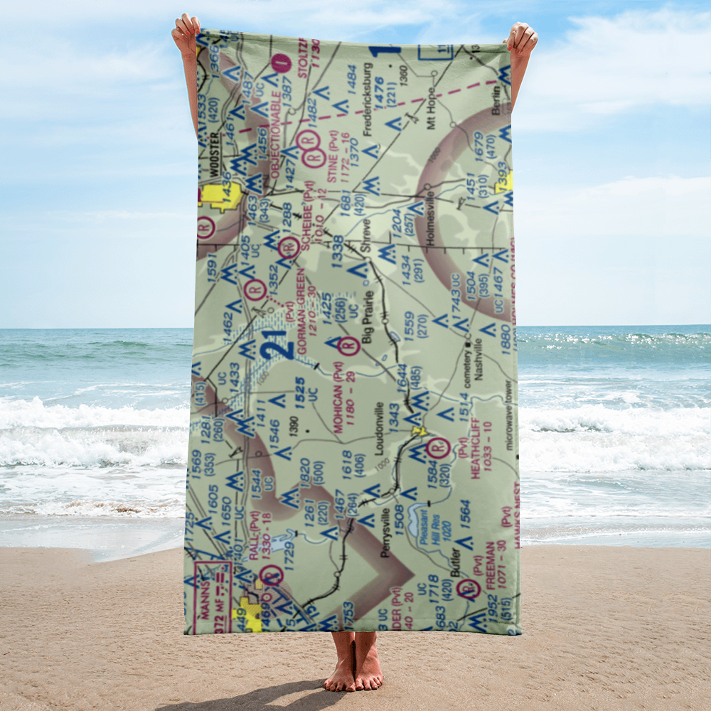 Snoddy Air Strip (34OI) VFR Sectional Towel 