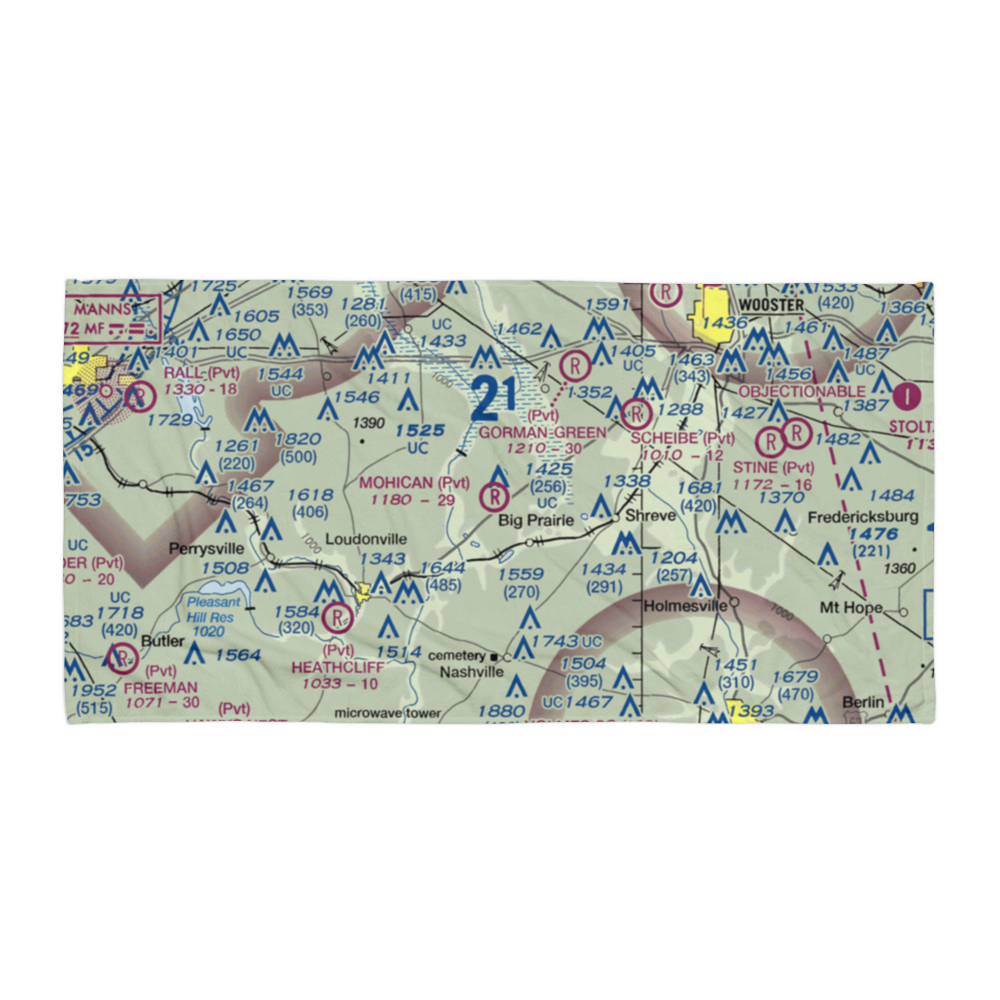 Snoddy Air Strip (34OI) VFR Sectional Towel 