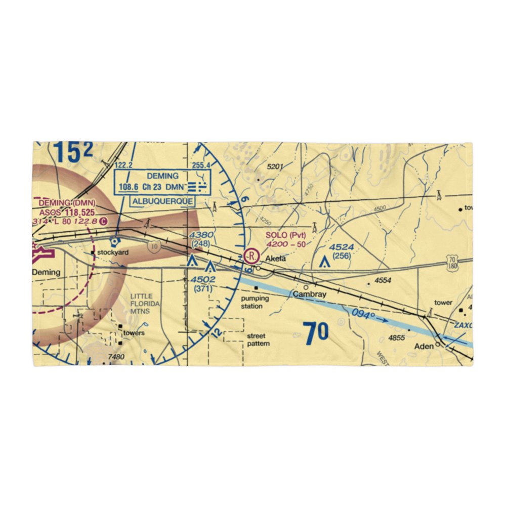Solo Ranch Airport (NM08) VFR Sectional Towel 