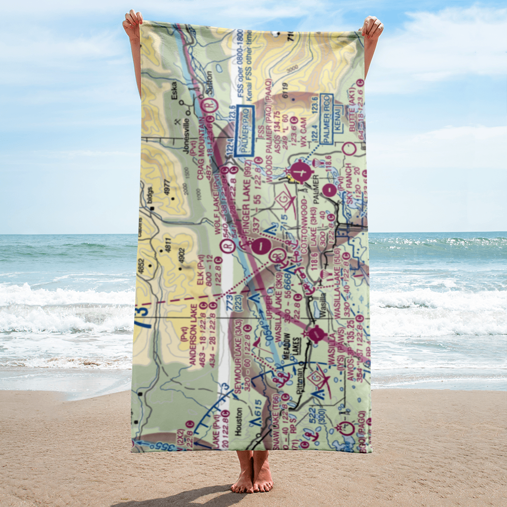 Soloy Strip (87AK) VFR Sectional Towel 