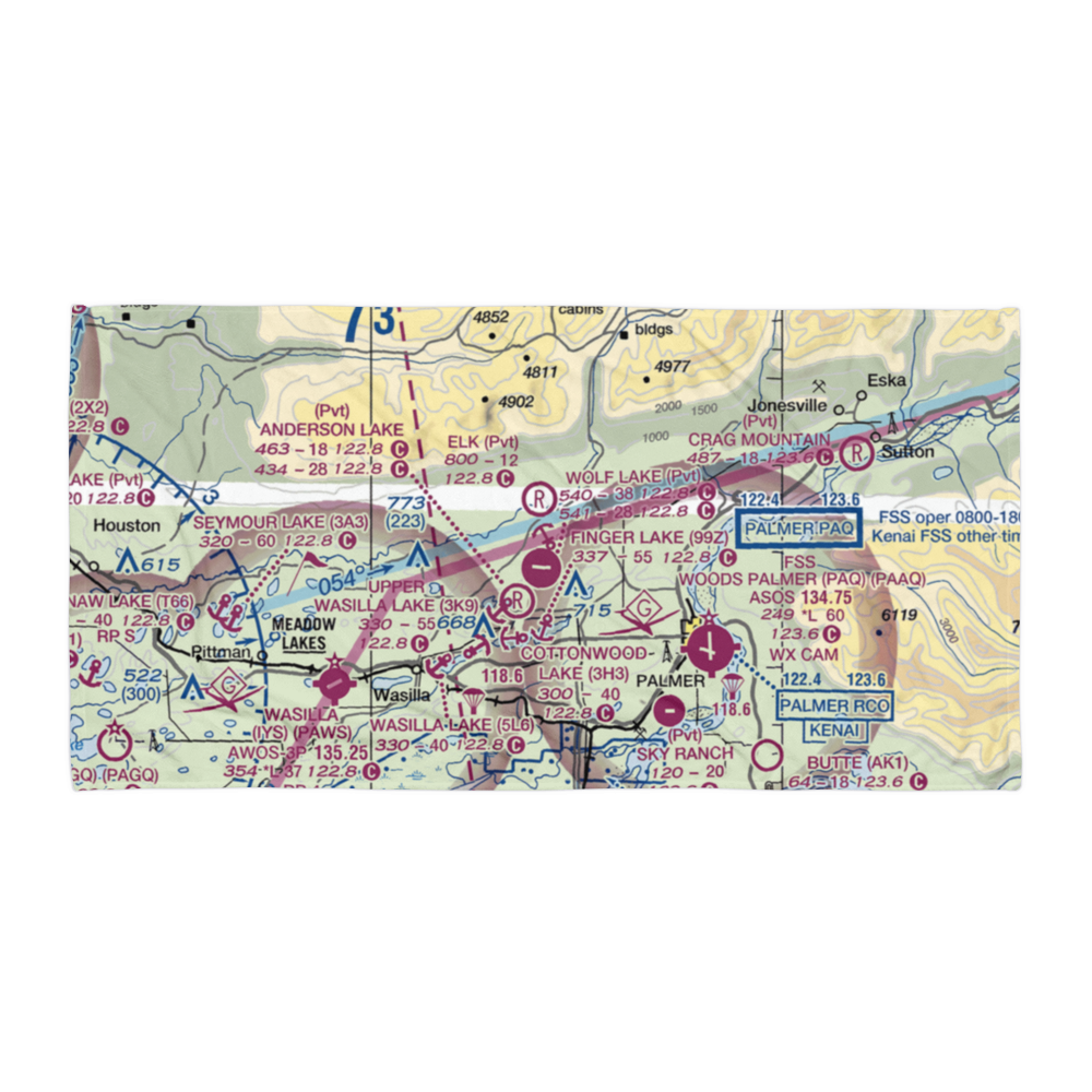 Soloy Strip (87AK) VFR Sectional Towel 