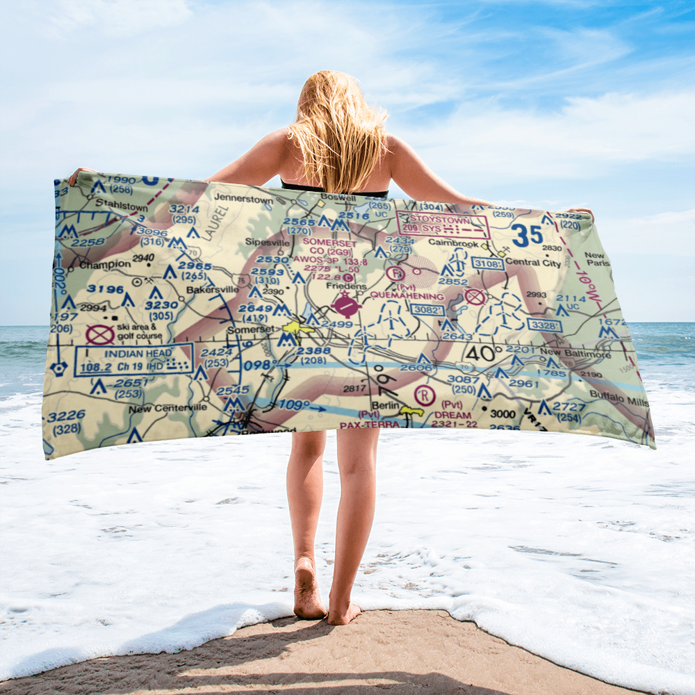 Somerset County Airport (2G9) VFR Sectional Towel 