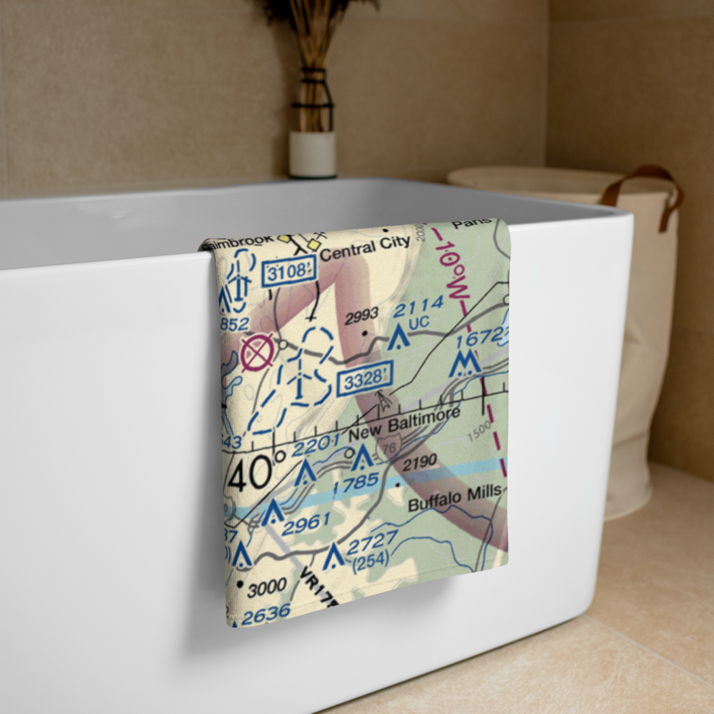 Somerset County Airport (2G9) VFR Sectional Towel 